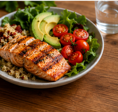 Healthy meal supporting weight loss and metabolic health