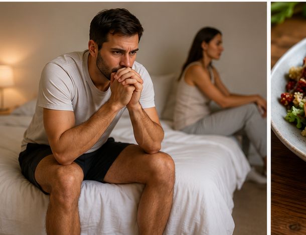 Man thinking about erectile dysfunction and treatment options